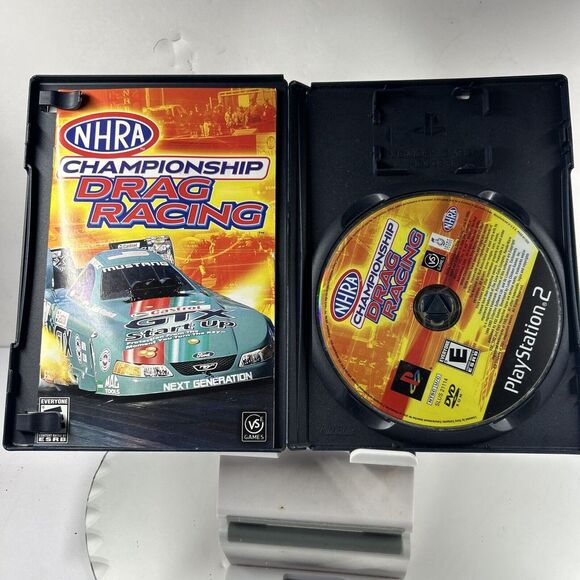 NHRA Championship Drag Racing ( PlayStation 2)- PS2 Disc Case‎ and Manual - Picture 3 of 4